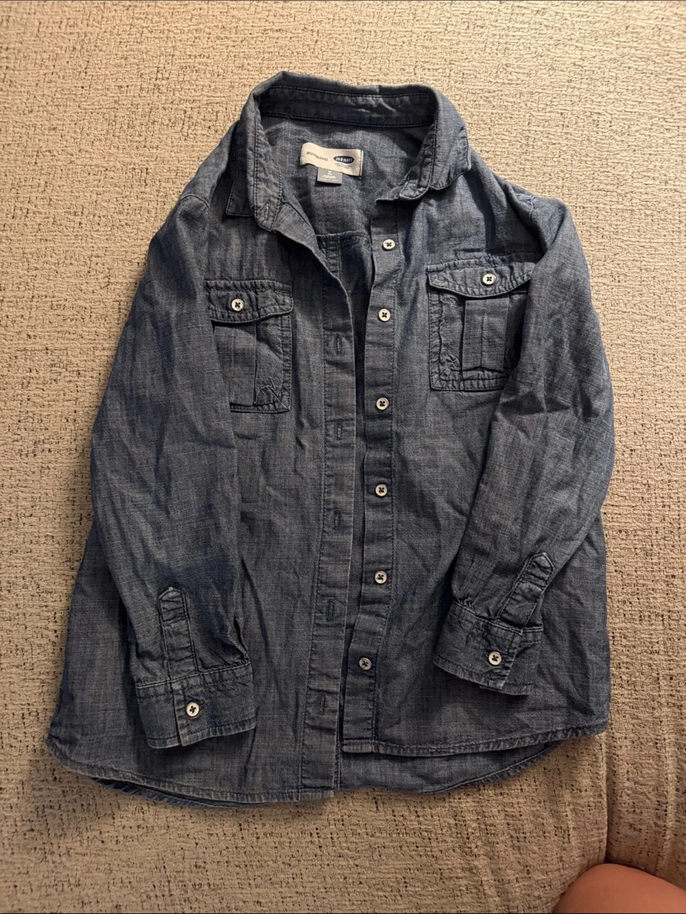 Old Navy Men's Relaxed Denim Shirt - Blue